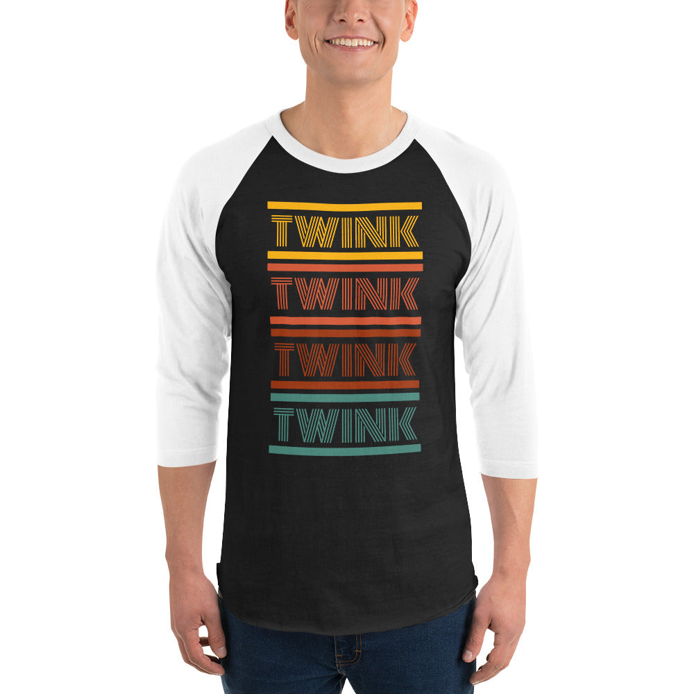 Twink 3/4 sleeve baseball t-shirt