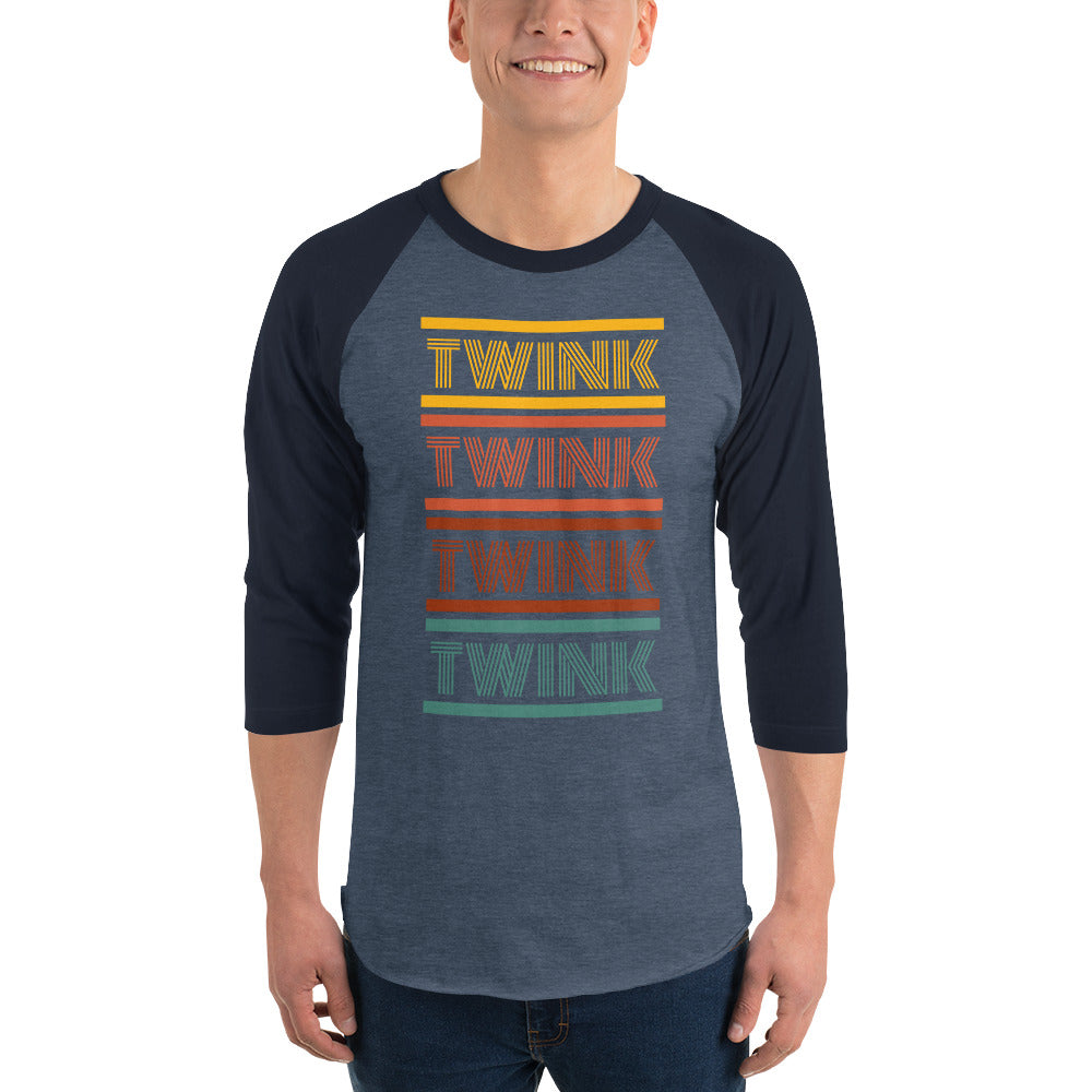 Twink 3/4 sleeve baseball t-shirt