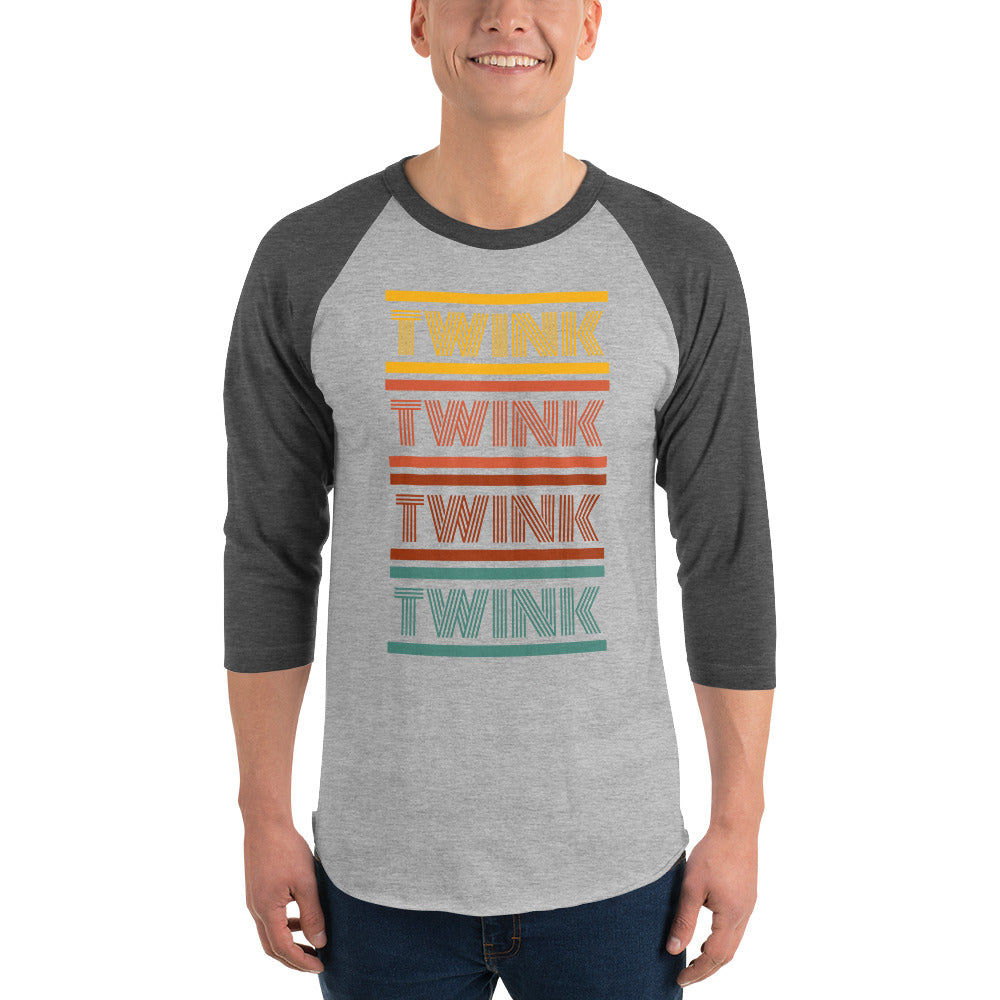 Twink 3/4 sleeve baseball t-shirt