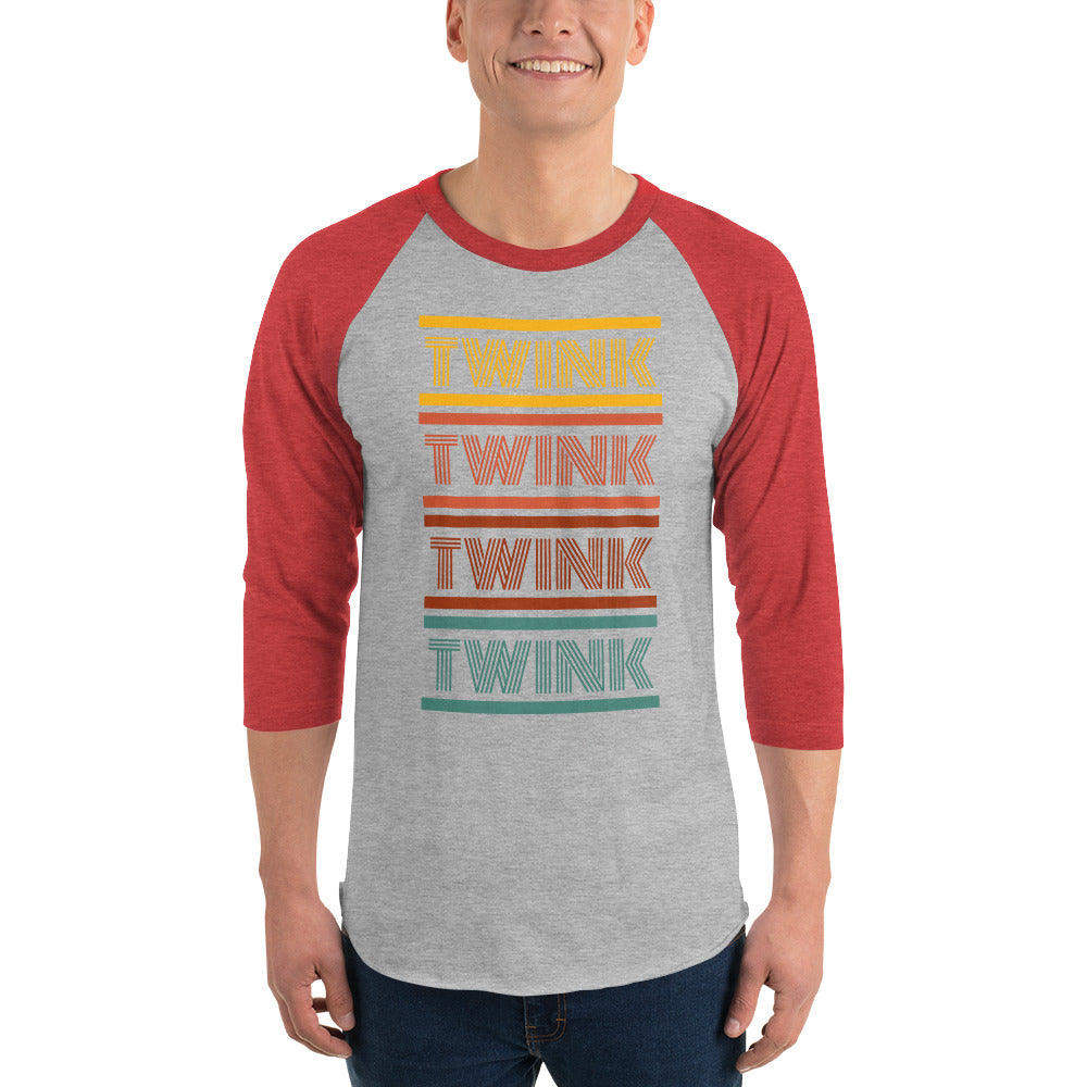 Twink 3/4 sleeve baseball t-shirt